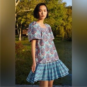 Cara Cara Janie Palm Medallion Dress Size Medium